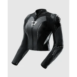 Куртка кожаная женская REBELHORN DIVA RS BLACK WHITE