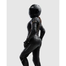 Куртка кожаная женская REBELHORN DIVA ST BLACK GOLD