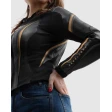 Куртка кожаная женская REBELHORN DIVA ST BLACK GOLD
