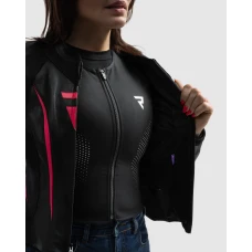Куртка кожаная женская REBELHORN DIVA ST BLACK PINK