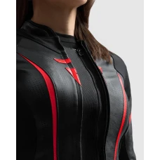 Куртка кожаная женская REBELHORN DIVA ST BLACK RED WHITE