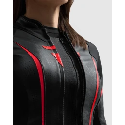 Куртка кожаная женская REBELHORN DIVA ST BLACK RED WHITE