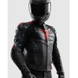 Куртка кожаная REBELHORN VANDAL 2 BLACK GREY FLUO RED