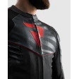 Куртка кожаная REBELHORN VANDAL 2 BLACK GREY FLUO RED