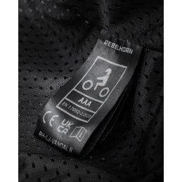 Куртка кожаная REBELHORN VANDAL 2 BLACK GREY FLUO RED