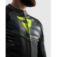 Куртка кожаная REBELHORN VANDAL 2 BLACK GREY FLUO YELLOW