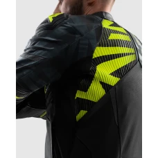 Куртка кожаная REBELHORN VANDAL 2 BLACK GREY FLUO YELLOW
