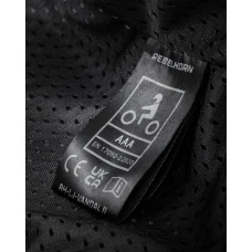 Куртка кожаная REBELHORN VANDAL 2 BLACK GREY FLUO YELLOW