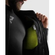 Куртка кожаная REBELHORN VANDAL 2 BLACK GREY FLUO YELLOW
