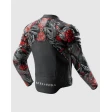 Куртка кожаная REBELHORN VANDAL 2 CRUZE BLACK DARK GREY RED