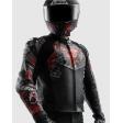 Куртка кожаная REBELHORN VANDAL 2 CRUZE BLACK DARK GREY RED