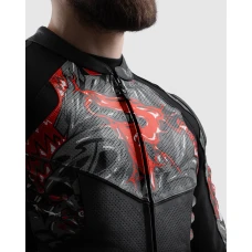 Куртка кожаная REBELHORN VANDAL 2 CRUZE BLACK DARK GREY RED
