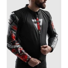 Куртка кожаная REBELHORN VANDAL 2 CRUZE BLACK DARK GREY RED