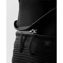Куртка кожаная REBELHORN VANDAL 2 CRUZE BLACK DARK GREY RED