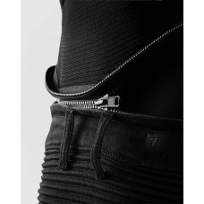 Куртка кожаная REBELHORN VANDAL 2 CRUZE BLACK DARK GREY RED