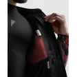 Куртка кожаная REBELHORN VANDAL 2 CRUZE BLACK DARK GREY RED