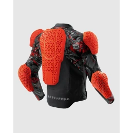 Куртка кожаная REBELHORN VANDAL 2 CRUZE BLACK DARK GREY RED