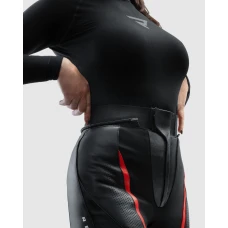 Брюки кожаные женские REBELHORN DIVA BLACK RED