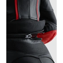 Брюки кожаные женские REBELHORN DIVA BLACK RED