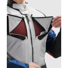 Куртка текстильная REBELHORN HIKER 4 LIGHT GREY BLUE RED