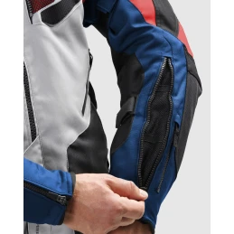 Куртка текстильная REBELHORN HIKER 4 LIGHT GREY BLUE RED