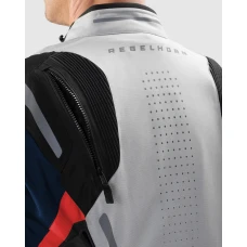 Куртка текстильная REBELHORN HIKER 4 LIGHT GREY BLUE RED