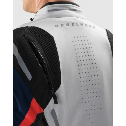 Куртка текстильная REBELHORN HIKER 4 LIGHT GREY BLUE RED