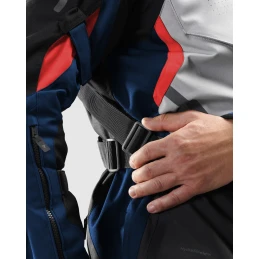 Куртка текстильная REBELHORN HIKER 4 LIGHT GREY BLUE RED