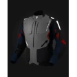Куртка текстильная REBELHORN HIKER 4 LIGHT GREY BLUE RED