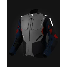 Куртка текстильная REBELHORN HIKER 4 LIGHT GREY BLUE RED