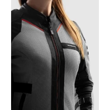 Куртка текстильная женская REBELHORN SCANDAL 3 BLACK GREY RED