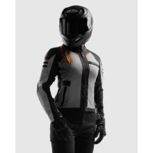 Куртка текстильная женская REBELHORN SCANDAL 3 BLACK GREY RED