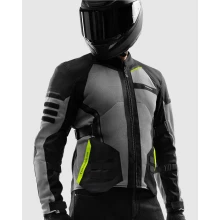 Куртка текстильная REBELHORN SCANDAL 3 BLACK GREY FLUO YELLOW