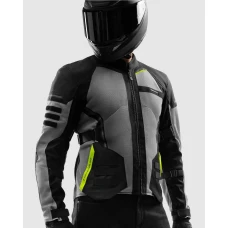 Куртка текстильная REBELHORN SCANDAL 3 BLACK GREY FLUO YELLOW