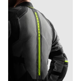 Куртка текстильная REBELHORN SCANDAL 3 BLACK GREY FLUO YELLOW