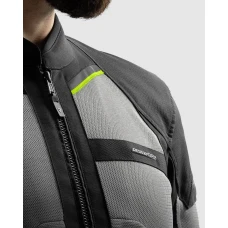 Куртка текстильная REBELHORN SCANDAL 3 BLACK GREY FLUO YELLOW
