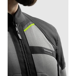 Куртка текстильная REBELHORN SCANDAL 3 BLACK GREY FLUO YELLOW