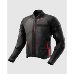 Куртка текстильная REBELHORN SCANDAL 3 DARK GREY BLACK RED
