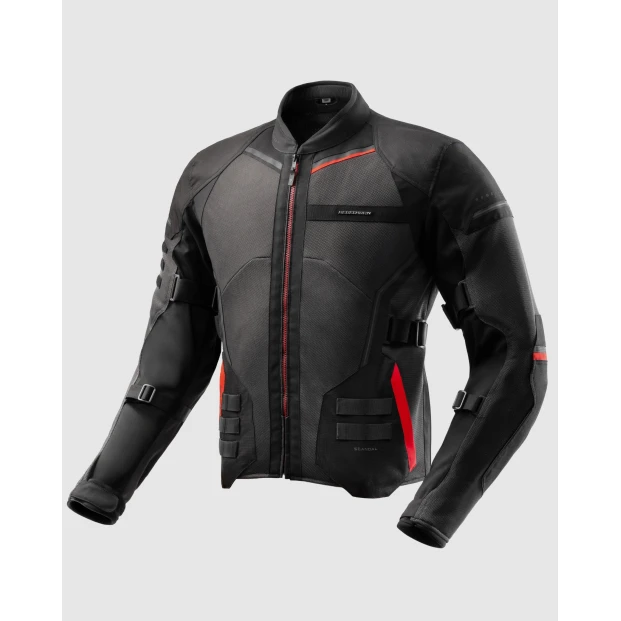 Куртка текстильная REBELHORN SCANDAL 3 DARK GREY BLACK RED