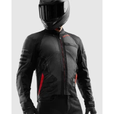 Куртка текстильная REBELHORN SCANDAL 3 DARK GREY BLACK RED
