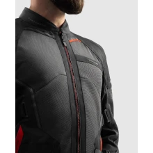 Куртка текстильная REBELHORN SCANDAL 3 DARK GREY BLACK RED