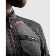 Куртка текстильная REBELHORN SCANDAL 3 DARK GREY BLACK RED