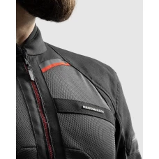 Куртка текстильная REBELHORN SCANDAL 3 DARK GREY BLACK RED