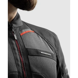 Куртка текстильная REBELHORN SCANDAL 3 DARK GREY BLACK RED