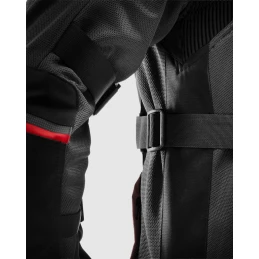 Куртка текстильная REBELHORN SCANDAL 3 DARK GREY BLACK RED