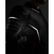 Куртка текстильная REBELHORN SCANDAL 3 DARK GREY BLACK RED