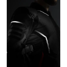 Куртка текстильная REBELHORN SCANDAL 3 DARK GREY BLACK RED