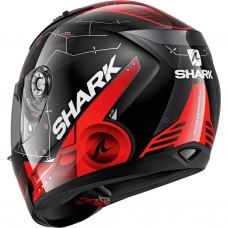 Шлем SHARK RIDILL 1.2 MECCA Black Red Silver