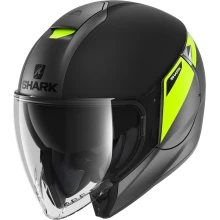 Шлем SHARK CITYCRUISER KARONN Mat Anthracite Yellow Black