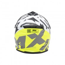 Шлем IMX FMX-01 JUNIOR BLACK/WHITE/FLO YELLOW/GREY